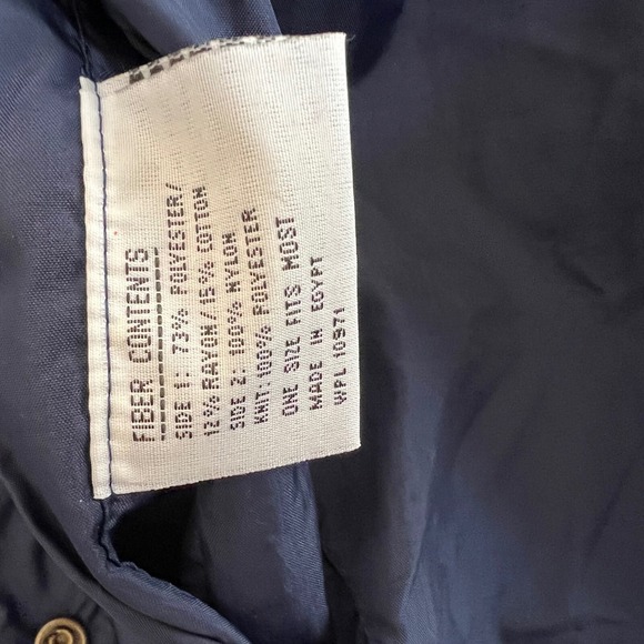 Vintage reversible‎ windbreaker jacket Aztec fleece Braetan XL navy 90s western - Picture 8 of 10